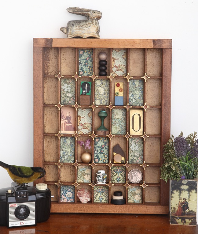 Vintage Printers Tray Display