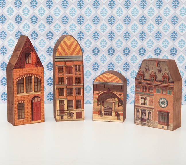 Victorian style little wooden houses